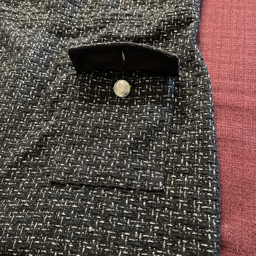 Loft Women Sleeveless Dress Size 4 Black /gray - Picture 7 of 11